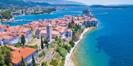 kvarner-03 image  Panorama of the old part of Rab-Island of Rab
