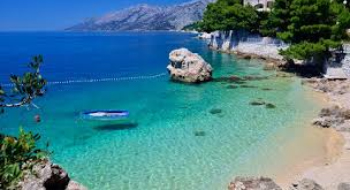 yacht-week-01 image  Beach in Brela with turquoise color
