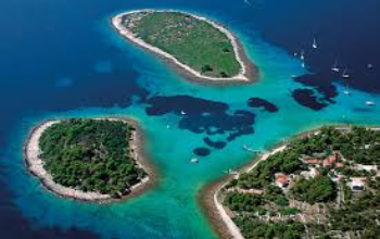 yacht-week-02 image Azure lagoon with two small islands, Dalmatia