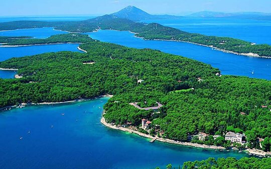 kvarner-croatia image Aerial view of the islands of Lošinj and Cres-Kvarner